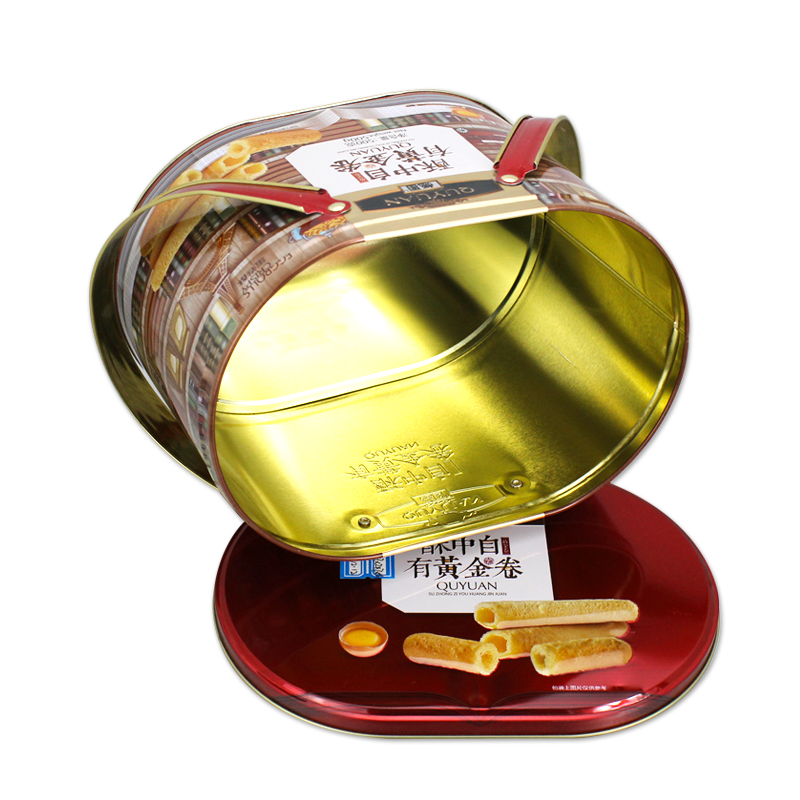 egg roll metal tin box